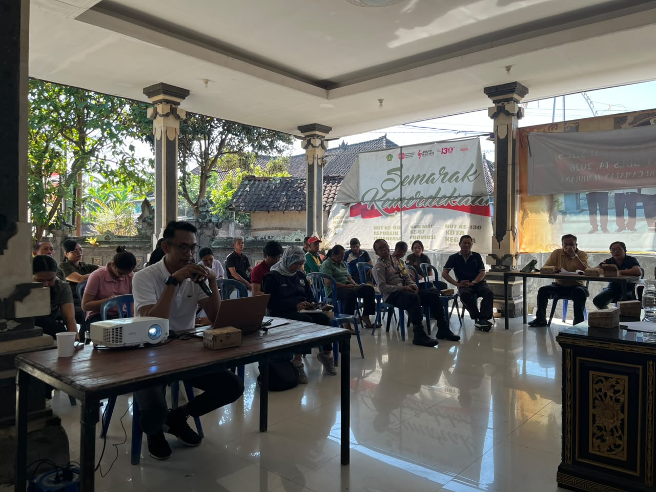 Musyawarah Desa Penyampaian LPJ APBDES Semester I TA 2026 dan LPJ BUMDES Semester I TA 2026 